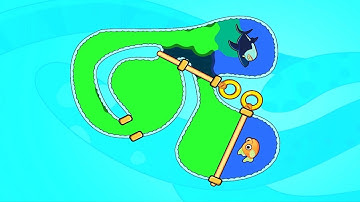 Save The Fish Fishdom / Pull the Pin  Games Level 1 - 10 Complete Android Gameplay Walkthrough #1