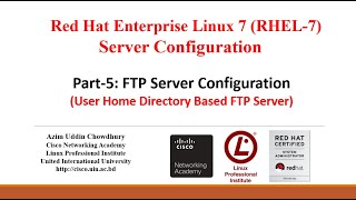 Linux Server (RHEL-7/CentOS-7)_Part-05-FTP Server Configuration (User Home Directory Based FTP)