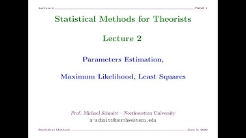 Michael Schmitt (Northwestern) | Statistics for Theorists Lecture 2 | TASI 2020