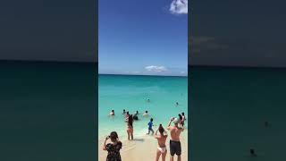 Maho beach in St Maarten. Its a bird Its a plane!