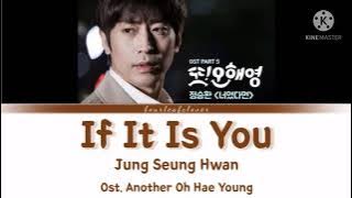 Jung Seung Hwan (정승환) - If It Is You (너였다면) Lirik (Han/Rom/Eng) Ost. Oh Hae Young yang lain (또오해영)