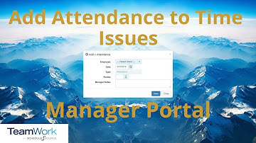 TeamWork 5 Manager Tutorial: How to Add Attendance to Time Issues