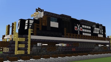 Minecraft Norfolk Southern Operation Lifesaver Locomotive Tutorial. GP40-2