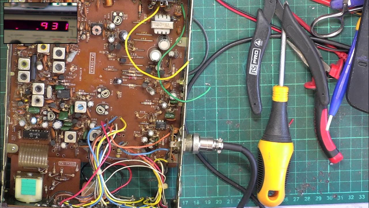 Audioline 341 CB27/81 UK FM CB radio reverse power repair YouTube