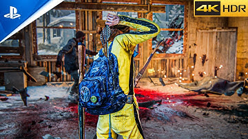 The Last of Us Remake PS5 - Explosive Arrows | Aggressive Kills ( Grounded No Damage ) 4K / 60FPS