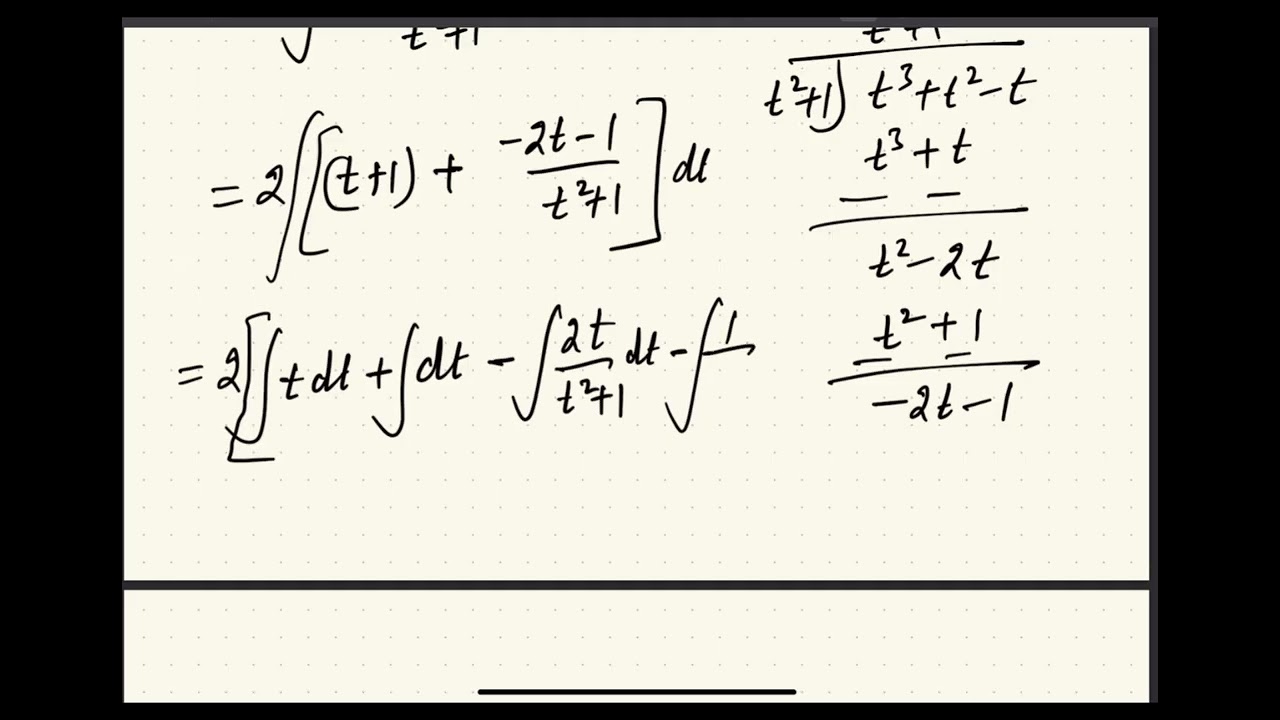 Integral with a square root part 2/3