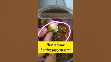 How to make 1-string chashni jaggery syrup #shortsfeed