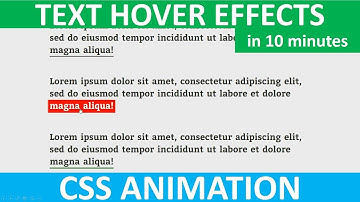 Text Hover Effect | Text Hover Animation | CSS Animations | HTML & CSS | No JavaScript