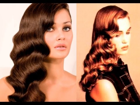Long glamorous finger wave curls for bride. I do! Finger wave hair, Wedding hair