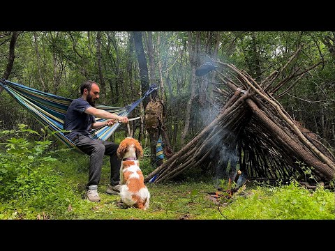 ტყეში სახლი ავაშენე ! ლაშქრობა ტაისონთან ერთად - დაგიბრუნდით ! დღე 1