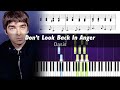 How to play the piano part of Don't Look Back In Anger by Oasis