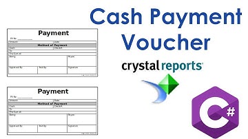 Cash Payment Voucher In Crystal Report Using C# | By SYED I.T SOLUTIONS © | Urdu