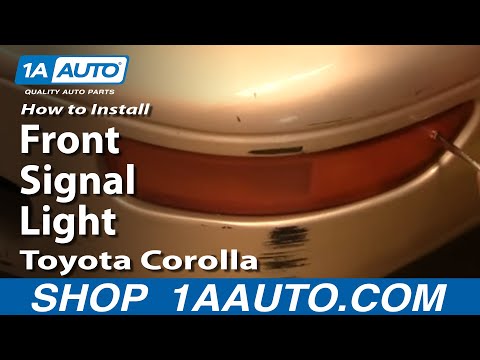 How to Replace Front Turn Signal 93-97 Toyota Corolla