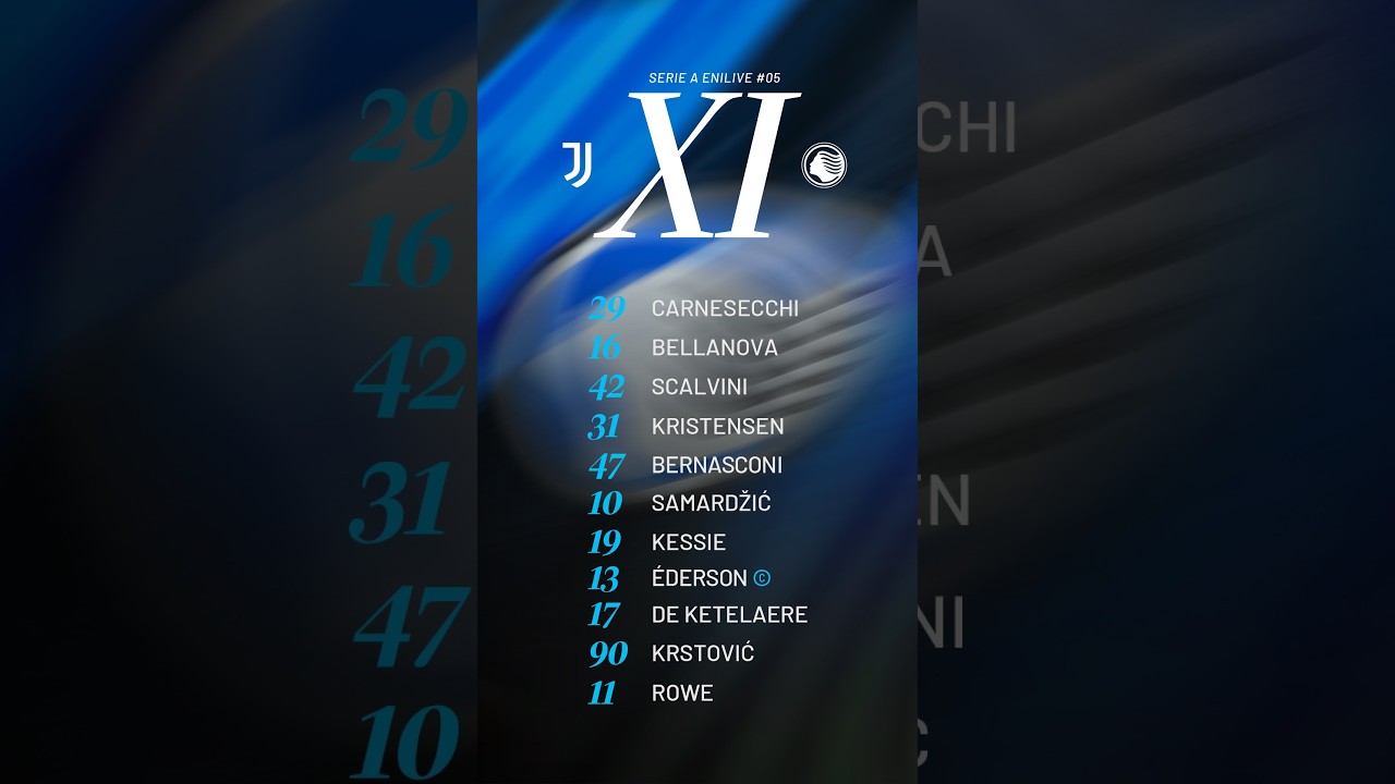 El once de la Atalanta ante la Juventus