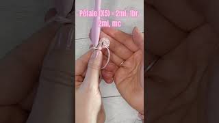 Mini tuto crochet : mini fleurs 🌸 #bymalika #tutocrochet