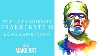 Https://www.letsmakeart.com - this is a limited run rainbow
frankenstein, just for the halloween season! join us every week new
watercolor tutorial and...