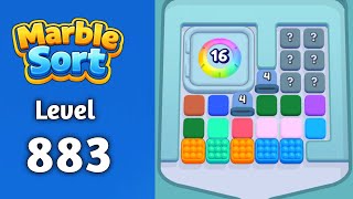 Marble sort Level 883 solution gameplay 