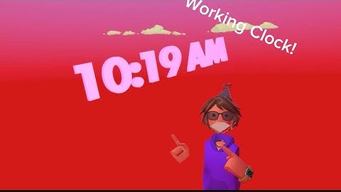 How to make a working clock in rec room