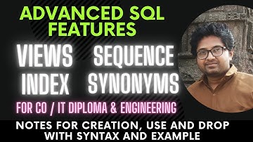 Database Management - Views, Sequence, Index, Synonyms- Rohit Kautkar