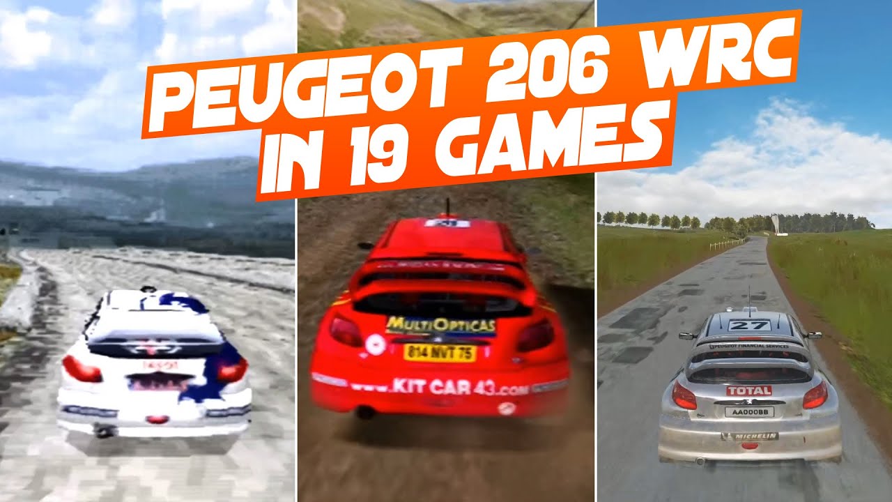 PEUGEOT 206 WRC in 19 Racing Games YouTube