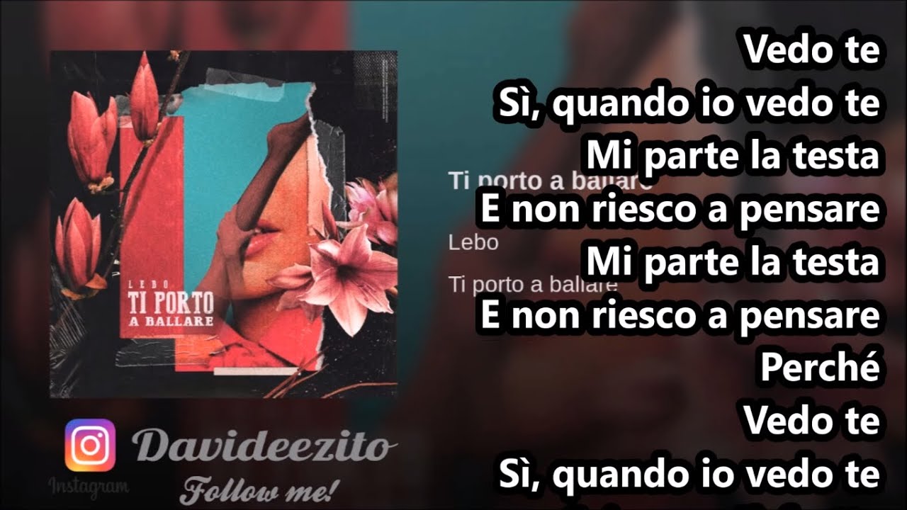 Lebo - Ti porto a ballare (audio lyrics) - YouTube