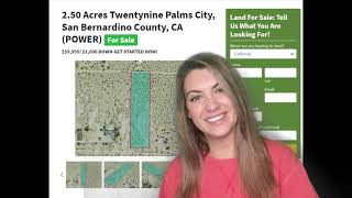2.50 Acres Twentynine Palms City Farms Property (WITH POWER)  Land For Sale in San Bernardino County
