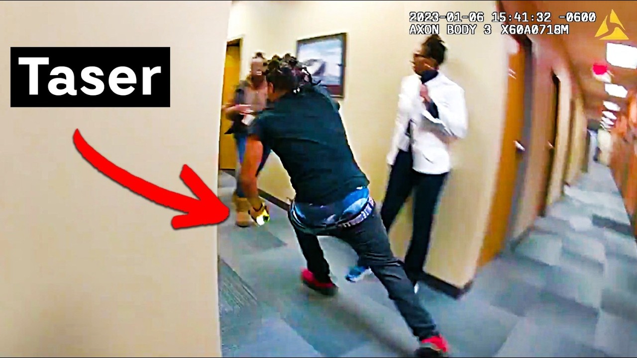 Chaos Erupts After Man Steals Officer's Taser