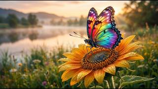 Spring Wonderland 4K 🌸 Peaceful Flowers, Butterflies &amp; Relaxing Nature Ambience