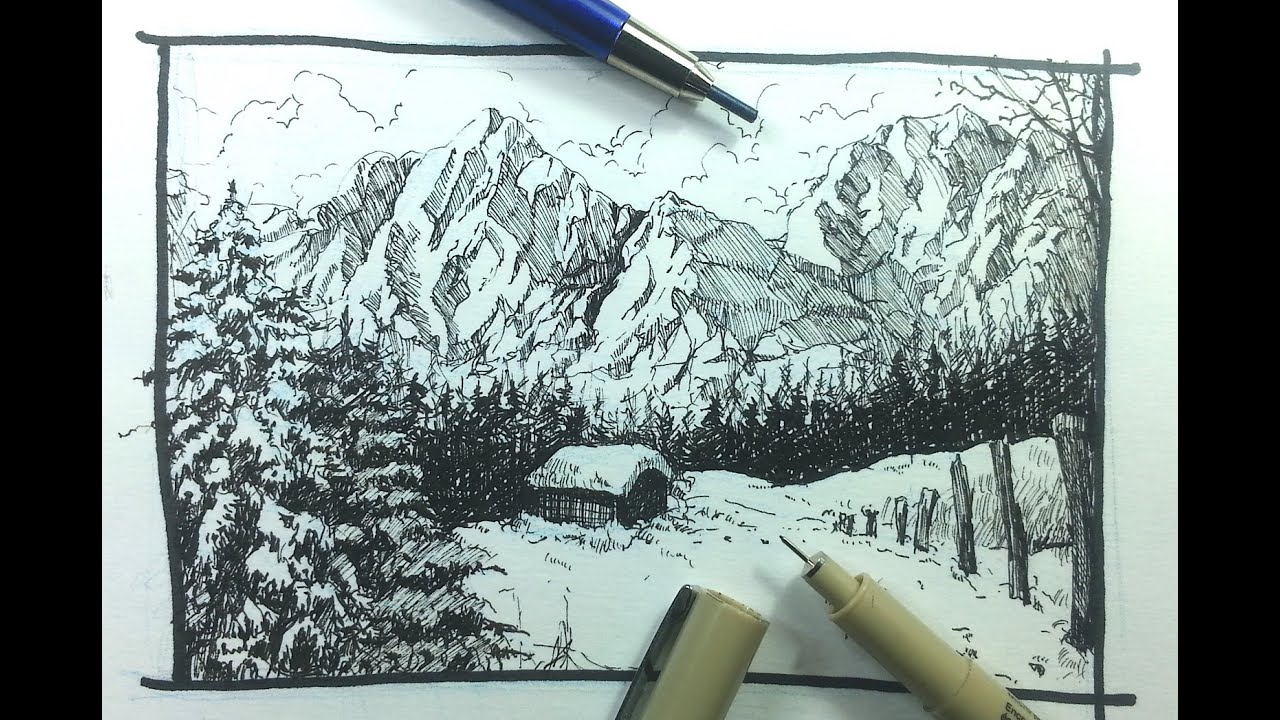 Pen & Ink Drawing Ideas - 24 Curated Video Tutorials and Demonstrations