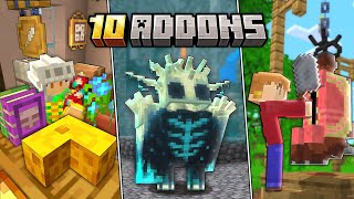 TOP 10 ADDONS PARA MINECRAFT PE 1.20+ (Bedrock)