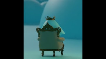 Cute Blender animation. “Holding the crown” #3d #blender #nft #cute #animation #cartoon #mini