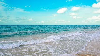 The 4K Blue Beach Sea. Ocean Sounds, Waves Rolling on Sandy Beach. Ocean White Noise, Nature Sounds. by Nature Zilla 9,822 views 8 months ago 10 hours