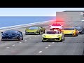 Lamborghini supercars drag race 20km  top speed battles