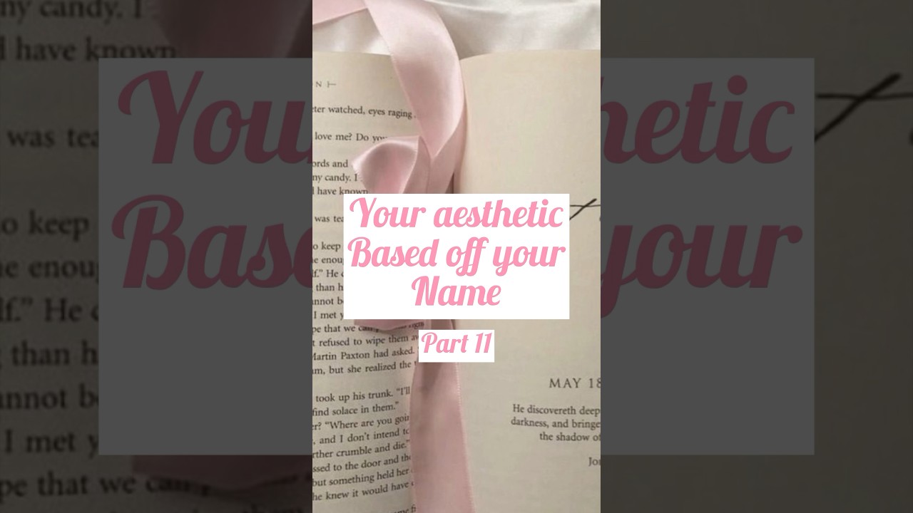 Your Aesthetic Based Off Your Name!