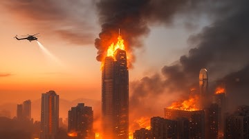 Mass Evacuation in Hong Kong! Chinachem Tower Fire Shocks the City, Panic in the Streets