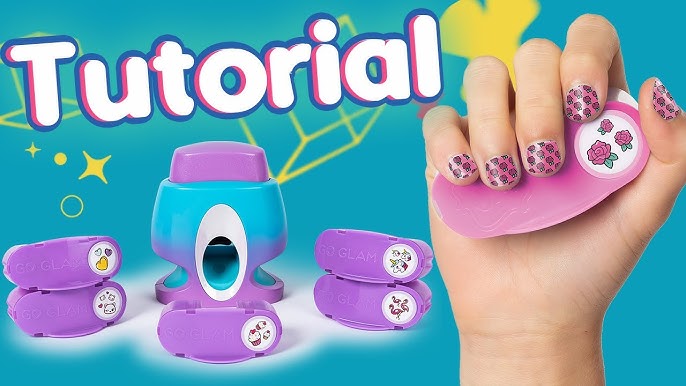 Cool Maker, GO GLAM Nail Stamper, Nail Studio with 5 Patterns to Decorate  125 Nails (Packaging May Vary)