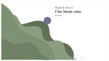 Shades & Tints of Chic Shade color #7c9270 A Cool Green color #6e8163 #607157 #8a9e7f #99aa8f