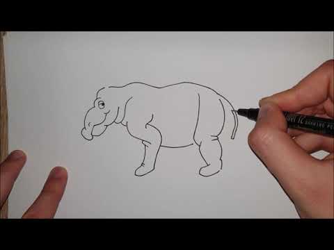 Video: Kako Nacrtati Nosoroga