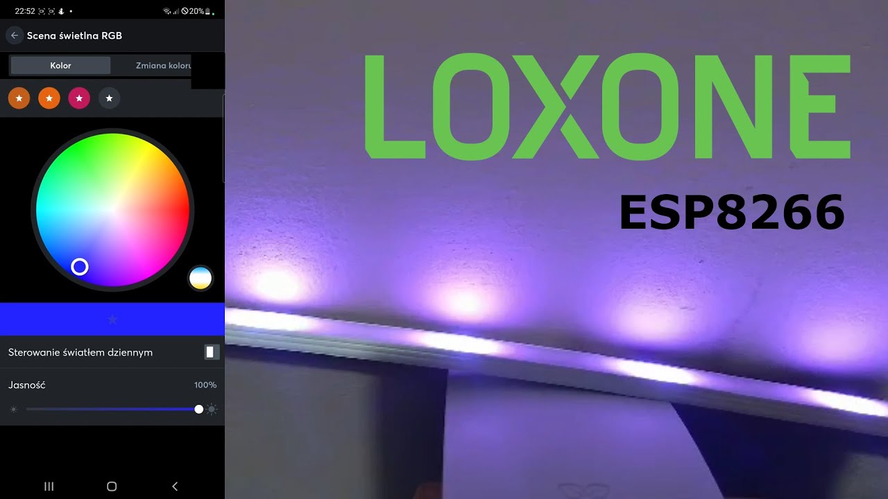 Loxone and WS2812B Addressable RGB LED Strip - YouTube