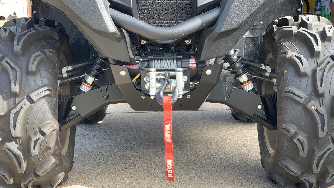 Yamaha Grizzly XTR Black Ricochet skid plates install YouTube