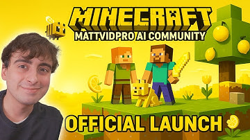 LIVE: MattVidPro Minecraft Server Launch! Join & Play! (1.21.4 Cross-Play)