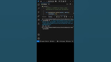NOVATO vs EXPERTO en Python 🔥🫩 ¿Cómo multiplican un vector por una matriz? #pyp #python #coding #dev