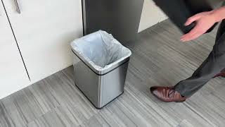 iTouchless 8 Gal Sensor Kitchen Trash Can with AbsorbX Odor Filter and Pet-Proof Lid