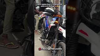 Hero Xpulse Crash guard 👍 and extra fittings 📈 available in our shop 🤌 WhatsApp 9884245006