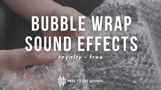 Bubble Wrap Sound Effects