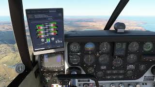 MSFS 2020 A2A Comanche 250 VFR Aldinga YADG To Kingscote YKSC Landing RWY19