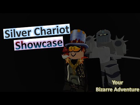 Silver Chariot Showcase Your Bizarre Adventure Roblox Youtube - roblox silver chariot outfit