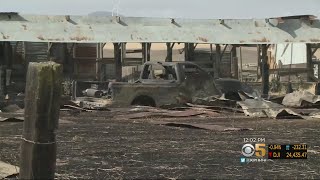 Fire Crews Work To Contain Grant Fire Amid Strong Winds