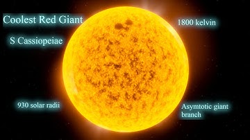 S Cassiopeiae Most Coolest Red Giant Star [Animation 3D]