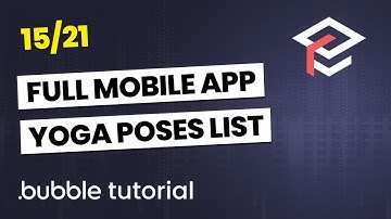 Build a Mobile Fitness App with Bubble.io - Pt 15 Individual Yoga Poses
